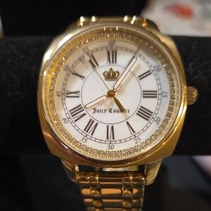 Juicy Couture Gold-Tone Born In The Glamorous USA Watch